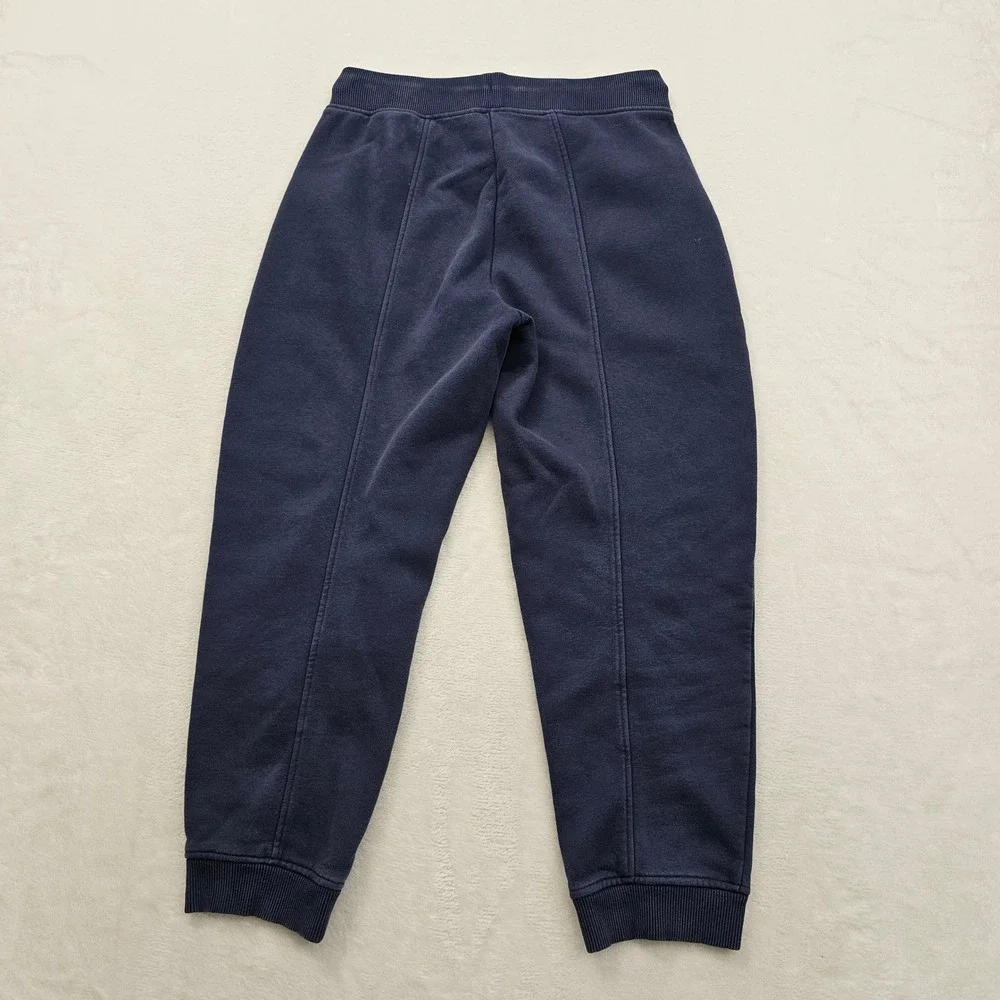 Banana‎ Republic Sweatshirt Jogger Set Womens S Navy Blue Seamed Fleece Lounge